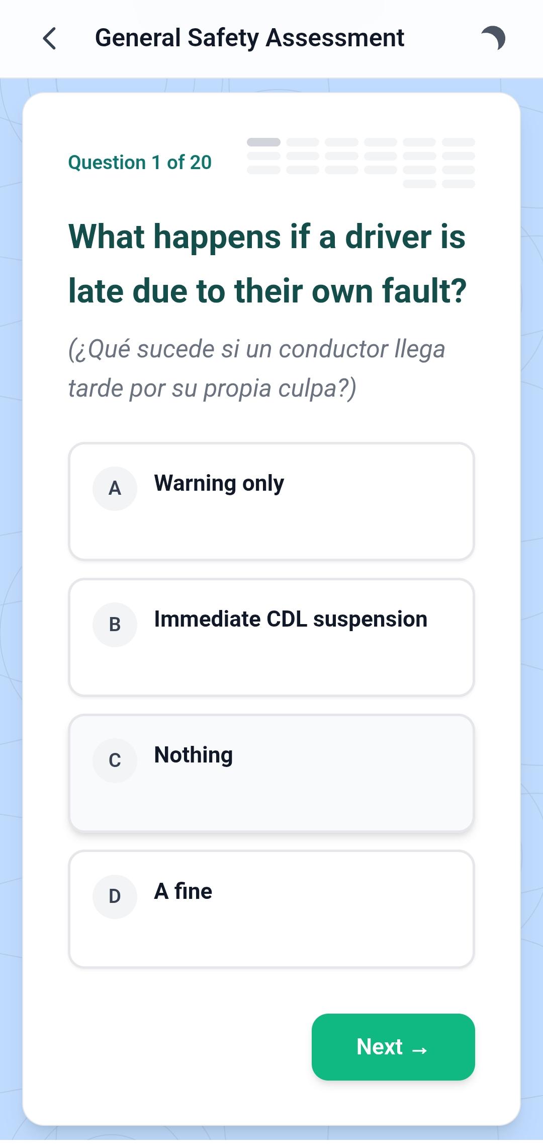 Safety quiz and more